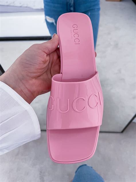 gucci jelly sandals colors|latest style for Gucci sandals.